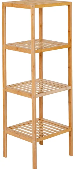 Bambusregal natur Holz B/H/T: ca. 36x114x36 cm