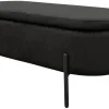 Bank NOVA schwarz Metall B/H/T: ca. 95x42x37,5 cm