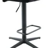 Barhocker Babsi schwarz Microfaser B/H/T: ca. 44x99x57 cm