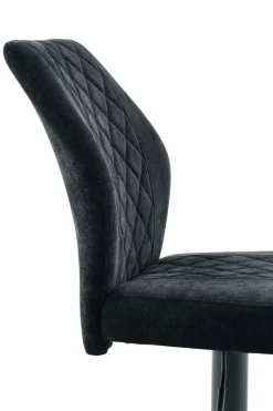 Barhocker Babsi schwarz Microfaser B/H/T: ca. 44x99x57 cm
