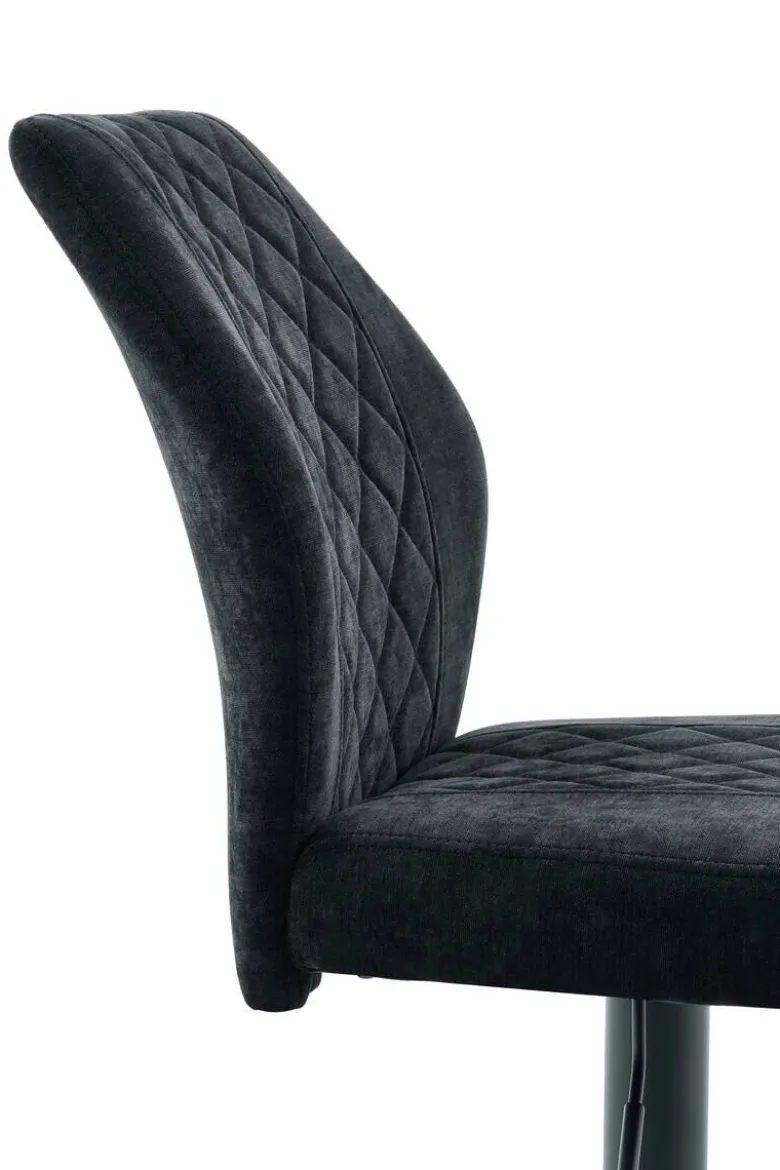 Barhocker Babsi schwarz Microfaser B/H/T: ca. 44x99x57 cm