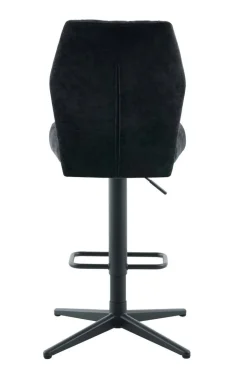 Barhocker Babsi schwarz Microfaser B/H/T: ca. 44x99x57 cm