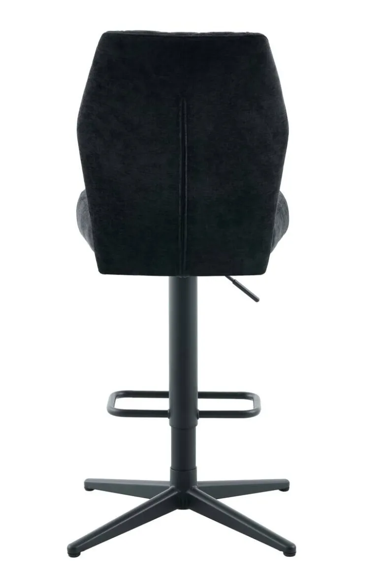 Barhocker Babsi schwarz Microfaser B/H/T: ca. 44x99x57 cm