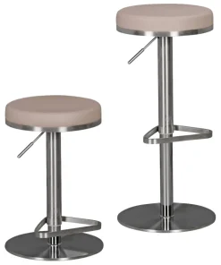 Barhocker beige Kunstleder B/H/T: ca. 38x82x38 cm
