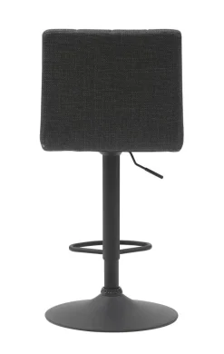 Barhocker Erika anthrazit Microfaser Webstoff B/H/T: ca. 47x93x57 cm