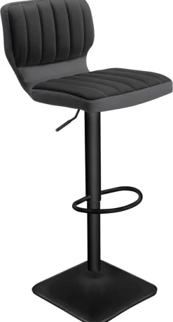 Barhocker FM-175 anthrazit Kunstleder B/H/T: ca. 41x88x48 cm