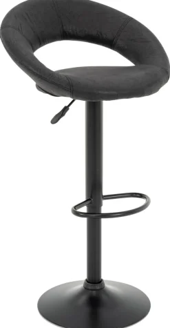 Barhocker FM-120 anthrazit Microfaser B/H/T: ca. 56x82x50 cm