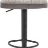 Barhocker FM-175-1 grau Microfaser Samt B/H/T: ca. 41x88x48 cm
