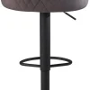 Barhocker grau Samt B/H/T: ca. 45x106x45 cm