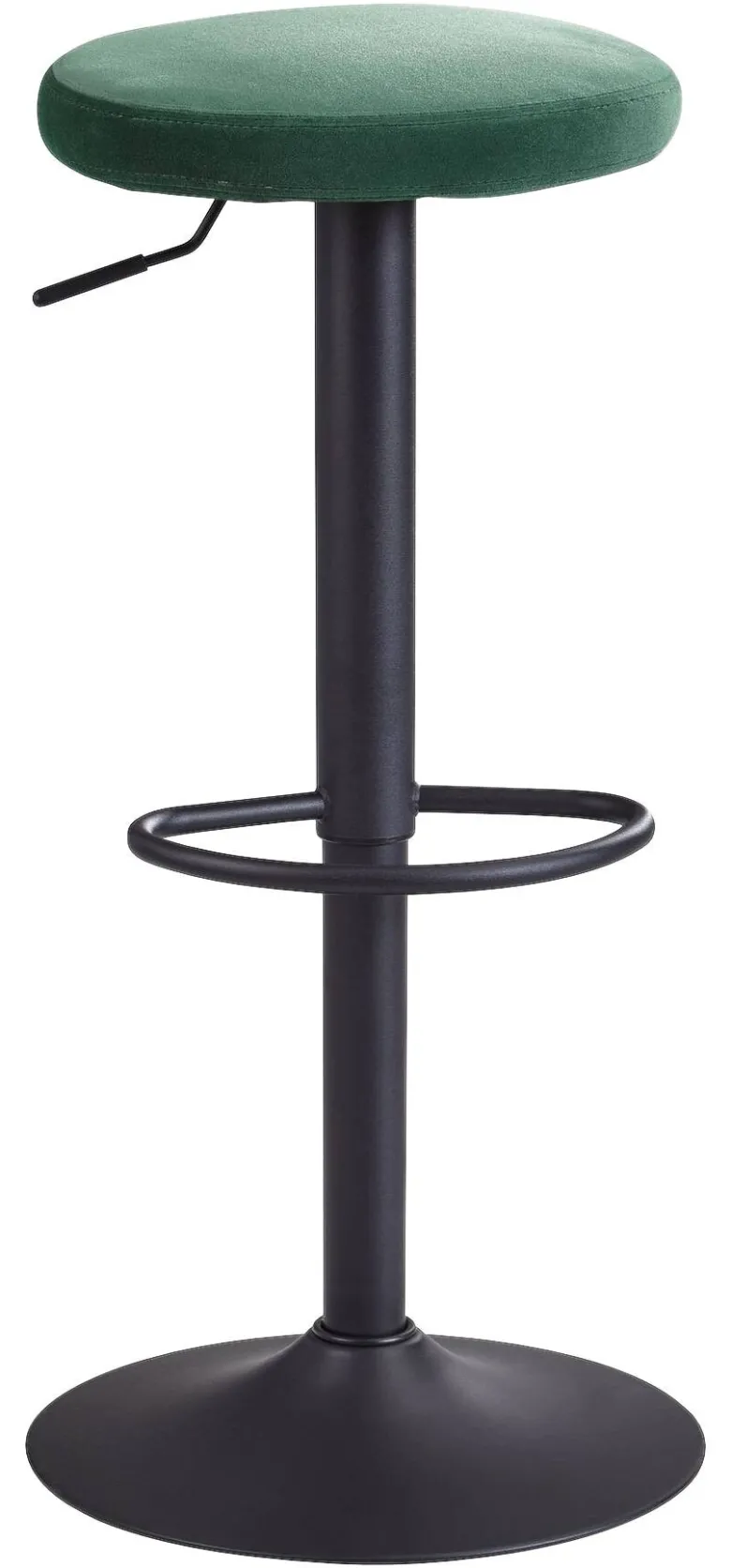 Barhocker grün Stoff B/H/T: ca. 40x58x40 cm