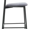 Barhocker MIKA grau Samt B/H/T: ca. 48,5x111x50 cm