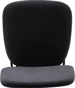 Barhocker MIKA schwarz Samt B/H/T: ca. 48,5x111x50 cm