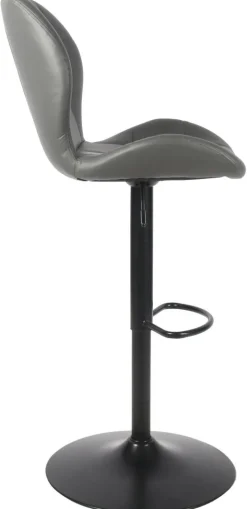 Barhocker Raja Barhocker 14626 grau Kunstleder B/H/T: ca. 53x124x41 cm