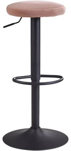 Barhocker rosa Stoff B/H/T: ca. 40x58x40 cm
