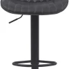 Barhocker Sabine anthrazit Microfaser B/H/T: ca. 44x88x54 cm