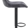 Barhocker Sabine anthrazit Microfaser B/H/T: ca. 44x88x54 cm