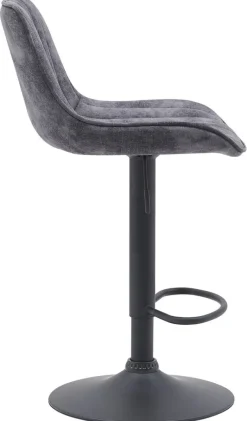 Barhocker Sabine anthrazit Microfaser B/H/T: ca. 44x88x54 cm