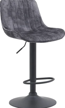 Barhocker Sabine anthrazit Microfaser B/H/T: ca. 44x88x54 cm