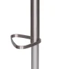 Barhocker schwarz Edelstahl Kunstleder Edelstahl
