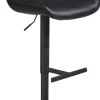 Barhocker schwarz Kunstleder B/H/T: ca. 45x106x55 cm