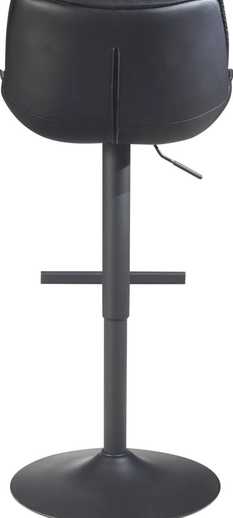 Barhocker schwarz Kunstleder B/H/T: ca. 45x106x55 cm