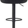 Barhocker schwarz Kunstleder B/H/T: ca. 45x106x45 cm