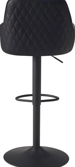 Barhocker schwarz Kunstleder B/H/T: ca. 45x106x45 cm