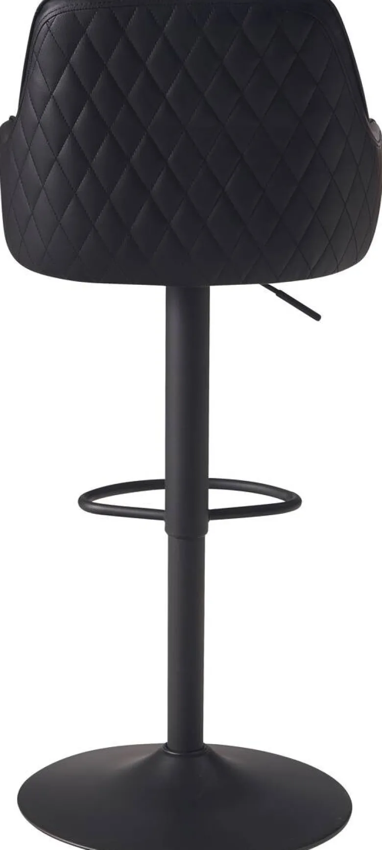 Barhocker schwarz Kunstleder B/H/T: ca. 45x106x45 cm