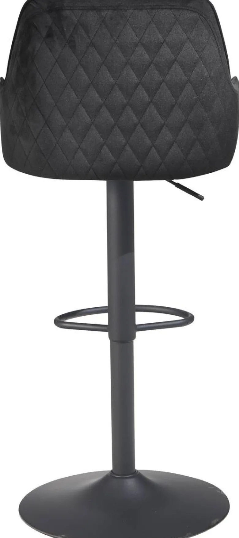 Barhocker schwarz Samt B/H/T: ca. 45x106x45 cm