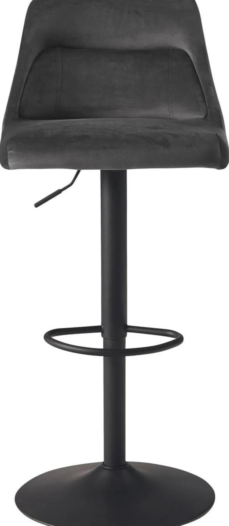 Barhocker schwarz Samt B/H/T: ca. 45x106x51 cm