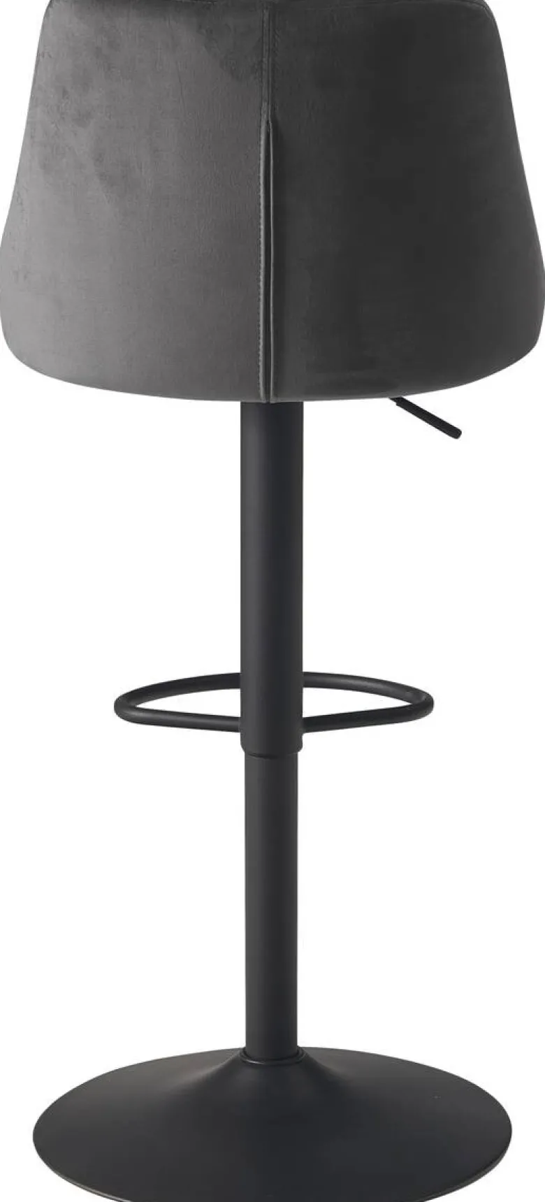 Barhocker schwarz Samt B/H/T: ca. 45x106x51 cm