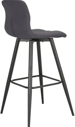 Barhocker SIMONE 2er-Set anthrazit Webstoff B/H/T: ca. 42x103x51 cm