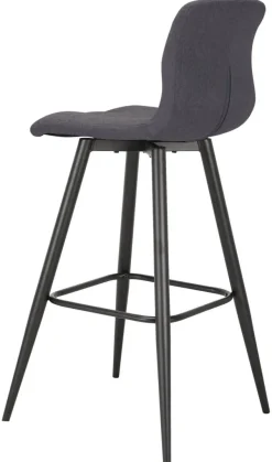Barhocker SIMONE 2er-Set anthrazit Webstoff B/H/T: ca. 42x103x51 cm