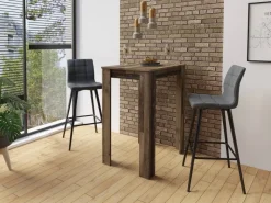 Barhocker SIMONE 2er-Set anthrazit Webstoff B/H/T: ca. 42x103x51 cm