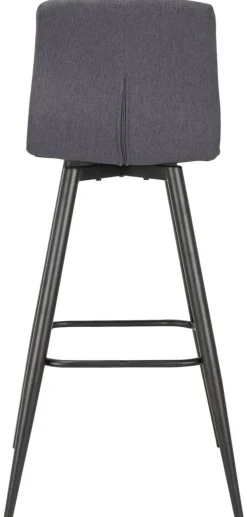 Barhocker SIMONE 2er-Set anthrazit Webstoff B/H/T: ca. 42x103x51 cm