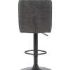 Barhocker Vila grau anthrazit Microfaser Webstoff B/H/T: ca. 43x99x59 cm