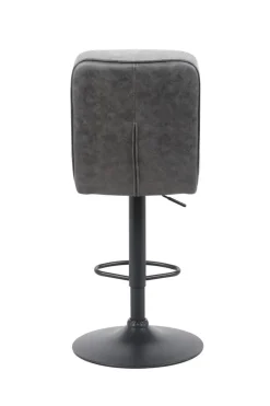 Barhocker Vila grau anthrazit Microfaser Webstoff B/H/T: ca. 43x99x59 cm