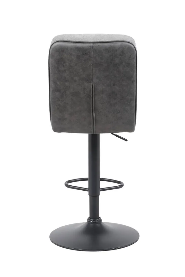 Barhocker Vila grau anthrazit Microfaser Webstoff B/H/T: ca. 43x99x59 cm