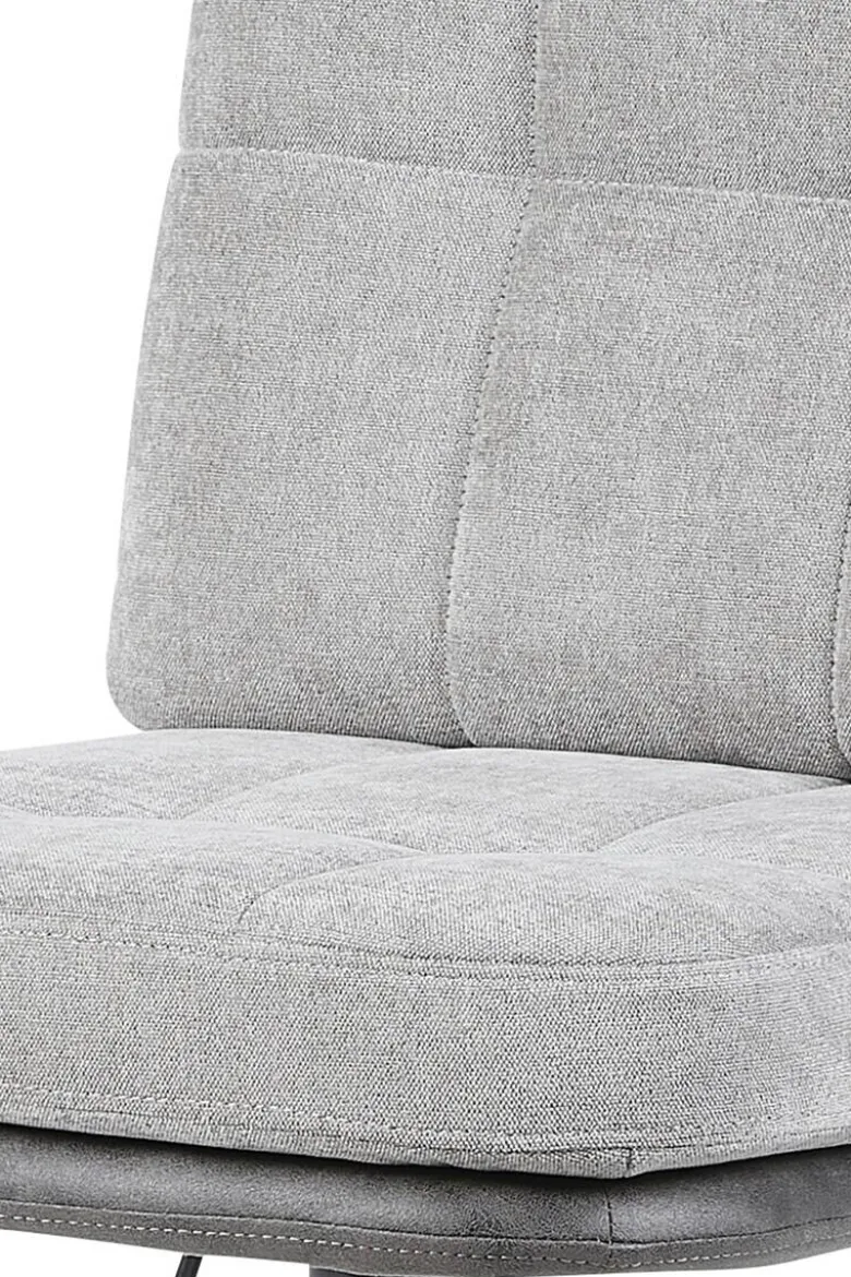 Barhocker Vila grau anthrazit Microfaser Webstoff B/H/T: ca. 43x99x59 cm