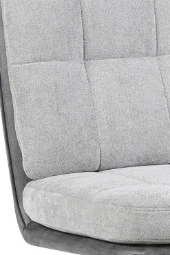 Barhocker Vila grau anthrazit Microfaser Webstoff B/H/T: ca. 43x99x59 cm
