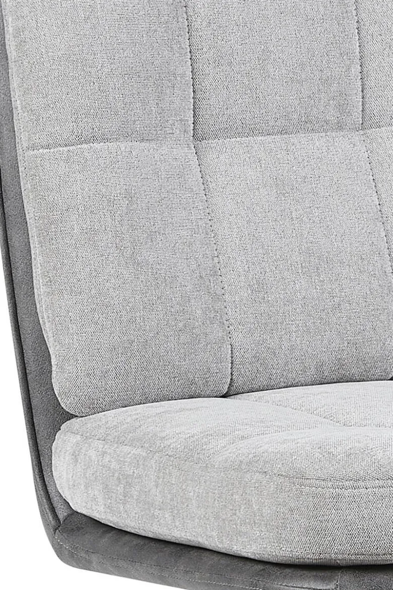 Barhocker Vila grau anthrazit Microfaser Webstoff B/H/T: ca. 43x99x59 cm