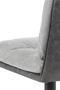 Barhocker Vila grau anthrazit Microfaser Webstoff B/H/T: ca. 43x99x59 cm