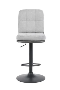 Barhocker Vila grau anthrazit Microfaser Webstoff B/H/T: ca. 43x99x59 cm