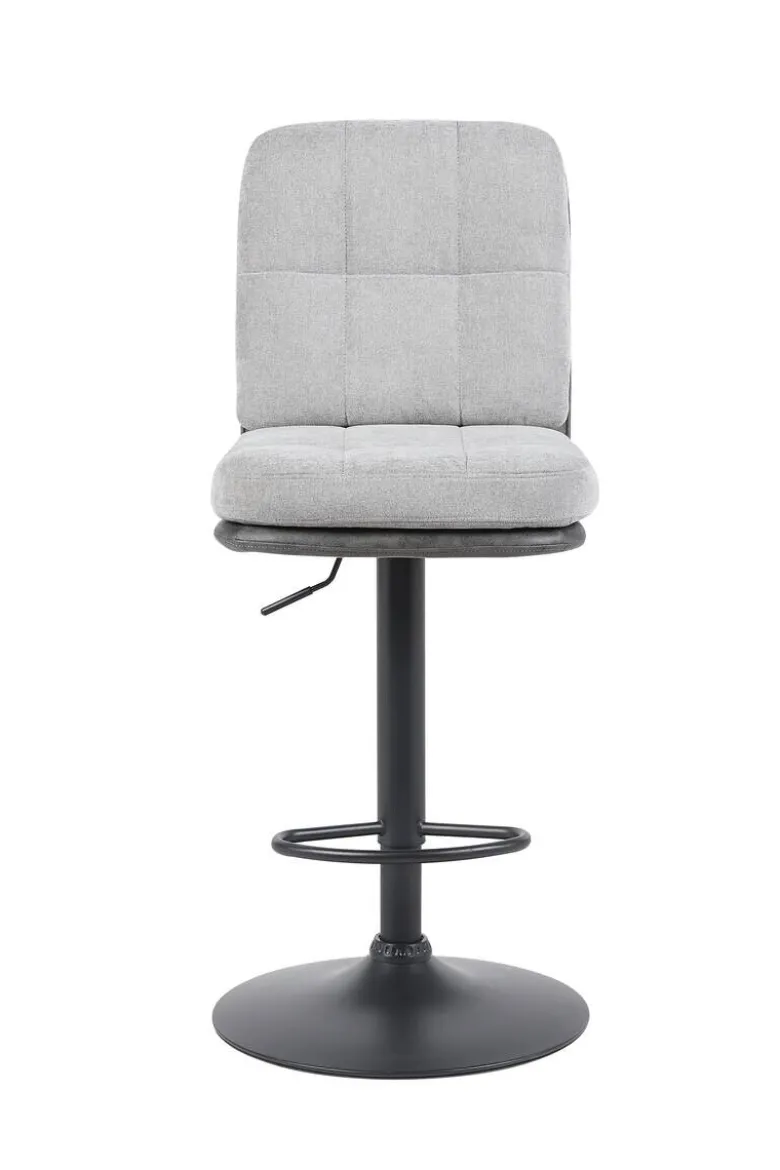 Barhocker Vila grau anthrazit Microfaser Webstoff B/H/T: ca. 43x99x59 cm