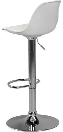 Barhocker weiß Kunstleder B/H/T: ca. 40x104x40 cm