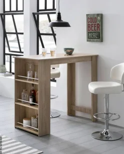 Bartisch Eiche Sonoma Nachbildung Holzwerkstoff B/H/T: ca. 120x107,5x60 cm