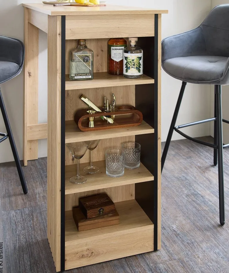 Bartisch Mojito Artisan Oak Nachbildung Melamin B/H/T: ca. 115x103x50 cm