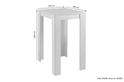 Bartisch NELE Eiche Old Wood Nachbildung Holzwerkstoff B/H/T: ca. 80x104x60 cm