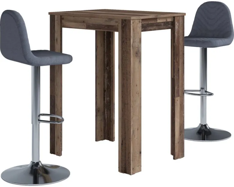 Bartisch NELE Eiche Old Wood Nachbildung Holzwerkstoff B/H/T: ca. 80x104x60 cm