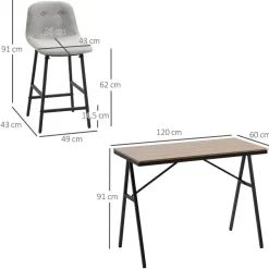 Bartisch nussbaum Nachbildung B/H/T: ca. 120x91x60 cm